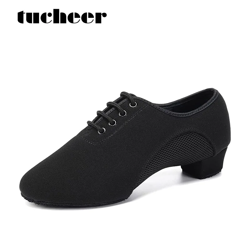 

Men&Women Ballroom Dance Shoes Lace-up Closed Toe Latin Modern Performance Dance Practice Teaching Shoes