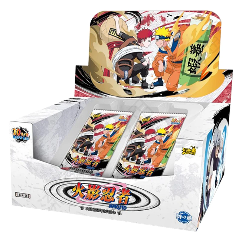 Naruto Cards Box Anime Figure Card Booster Pack Sasuke Collection Flash Card Toy Birthday Christmas Gift for Kids