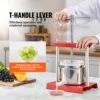 VEVOR Fruit Wine Press, 1.6 Gallon/6L, 2 Stainless Steel Barrels, Manual Juice Maker, w/ T-Handle for Outdoor, Kitchen, and Home 3