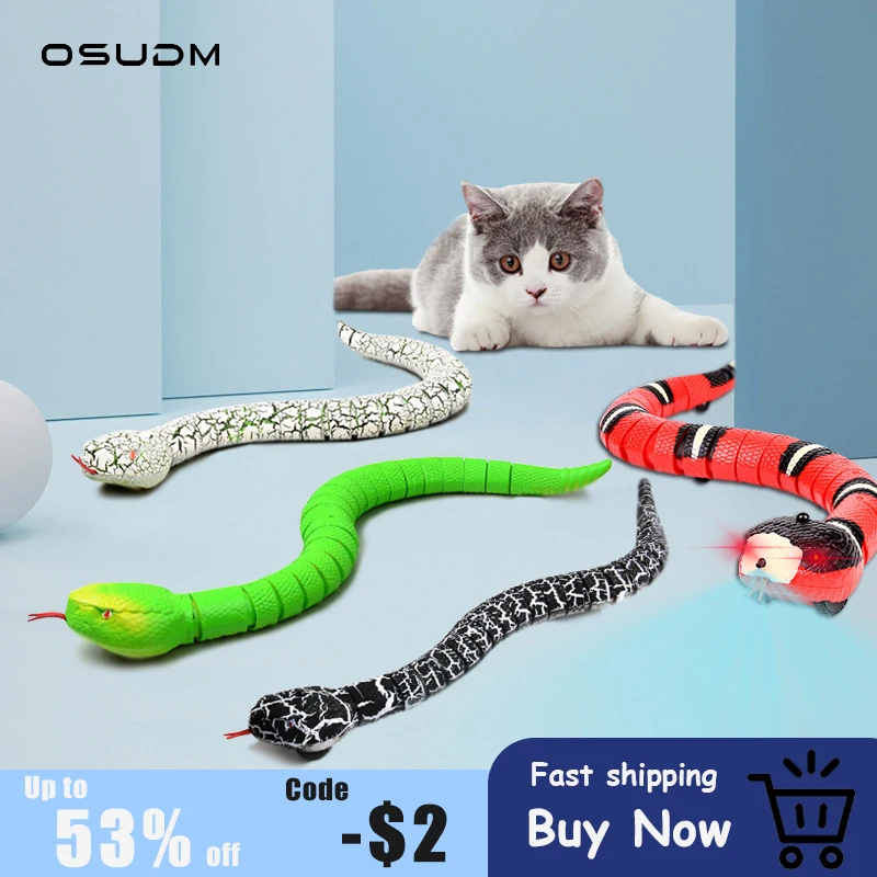 Electric Rechargeable Smart Snake Toy Cats Automatic Cat Toys