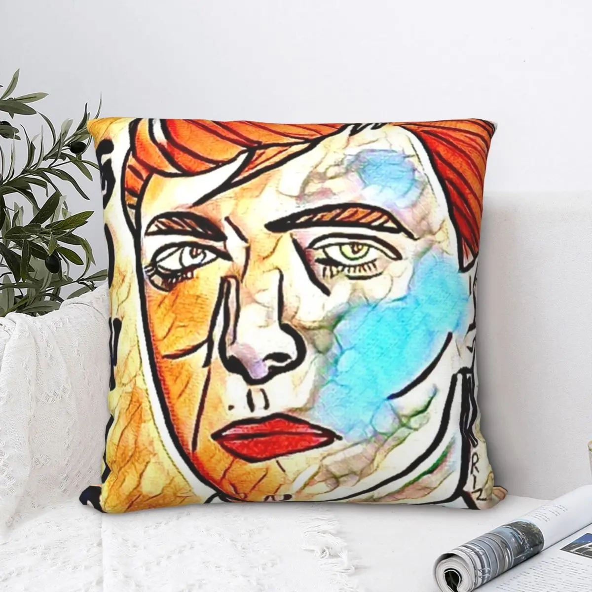 

Rock Classic Square Pillowcase Polyester Pillow Cover Velvet Cushion Decor Comfort Throw Pillow for home Living Room