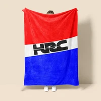 3D trendy Boys motorcycle logo gift H-HRC-H-HONDA bedroom bed sofa decoration car cool knitting portable picnic soft blankets 1