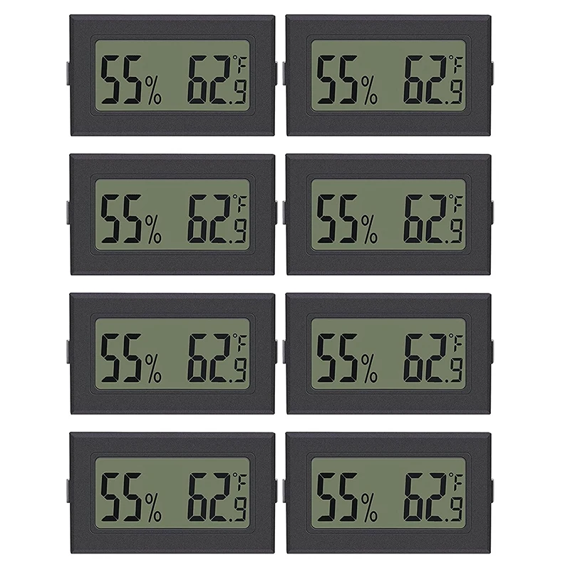 

8 Pack Mini Hygrometer Thermometer LCD Display Thermometer Hygrometer Digital Electronic Temperature Humidity Meters CNIM Hot