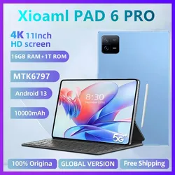 2024 Global Version New 11 Inch Android Tablet Android 13 16GB+1T 10 Core 10000mAh 5G WiFi Bluetooth Dual SIM Phone Call Tablet