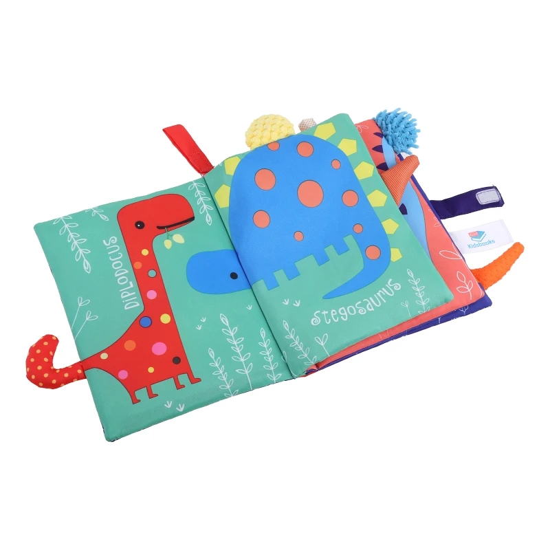 Interactive Montessori Soft Toy Polyester Cloth Book Stimulation Reading Book Early Learning Gift for Baby Teaching Book 2