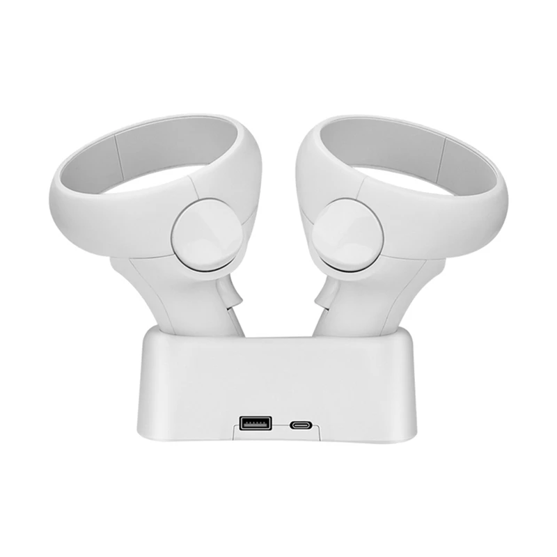 

Магнитная зарядная док-станция для Oculus Quest 2, держатель для зарядного устройства с двойным контроллером, база для хранения, кронштейн виртуальной реальности, аксессуары