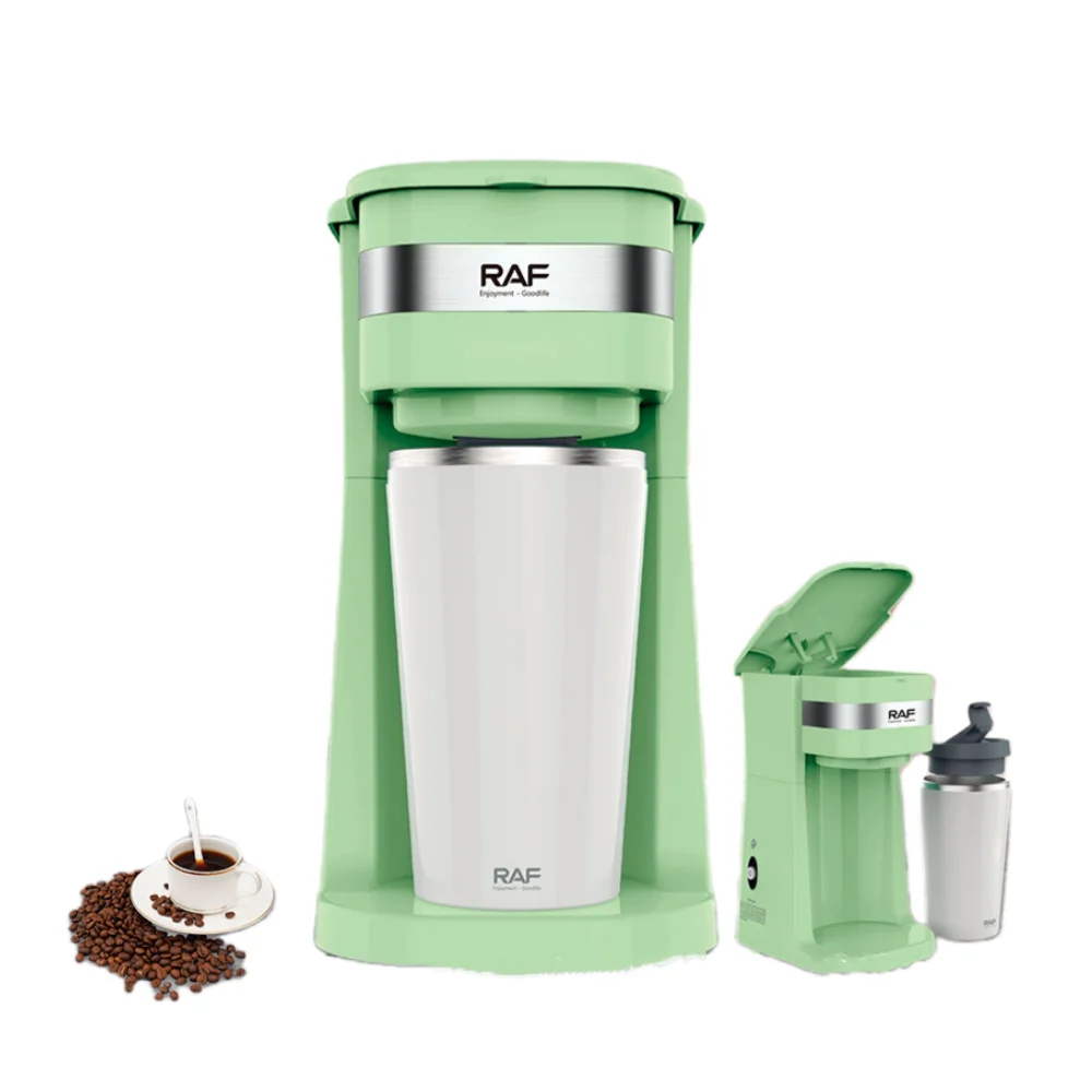 Portable Drip Coffee Maker Home Personal Single Cup Coffee Maker 420ml Espresso with Cup Suitable for Office Bedroom