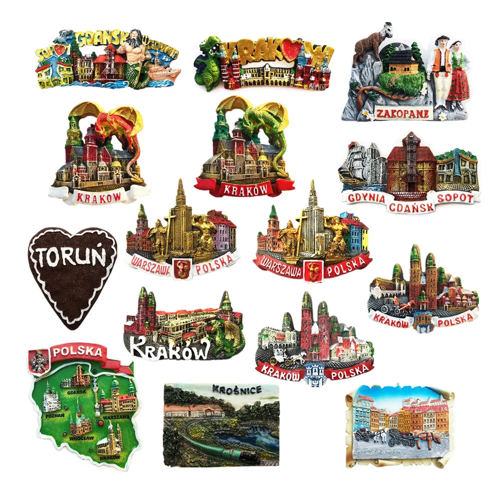 Magnetic Fridge Magnets Magnetic Sticker Magnetic Fridge Stickers Europe Poland 3D Fridge Magnets