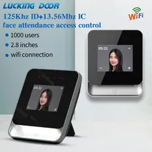2.8 polegada wifi reconhecimento facial poderoso controlador de acesso comparecimento leitor de cartão da máquina móvel app/pc software/nuvem apoio
