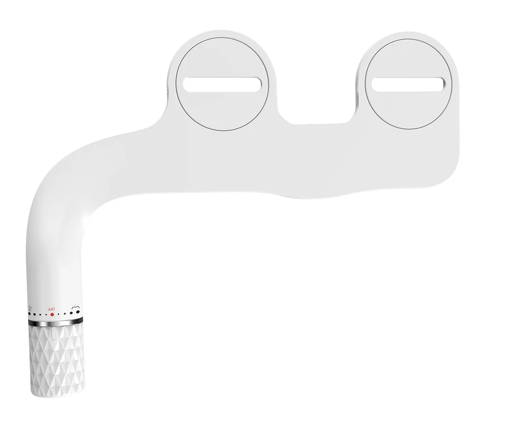 Ultra-Slim Toilet Seat Attachment, Dual Nozzle Bidet, Adjustable Water Pressure, Non-Electric Ass Sprayer, Europe
