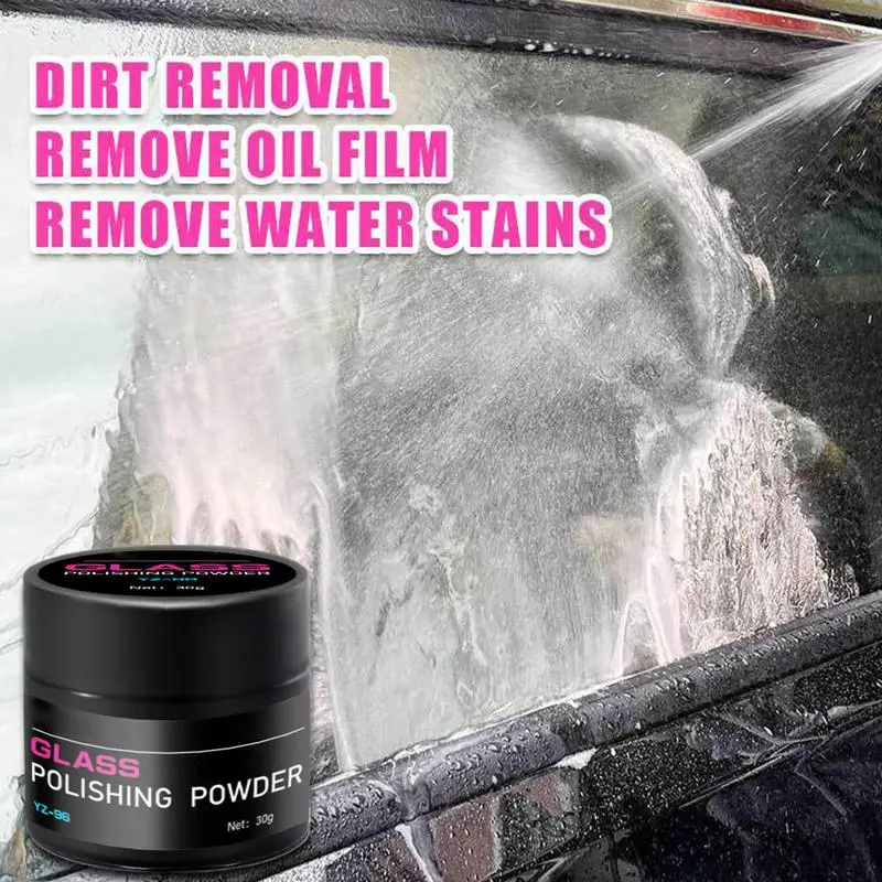 Car Glass Scratch Remover Oil Film Remover Polishing Powder Glass Cleaner Car Scratch Remover Glass Compound Oil Film Cleaner