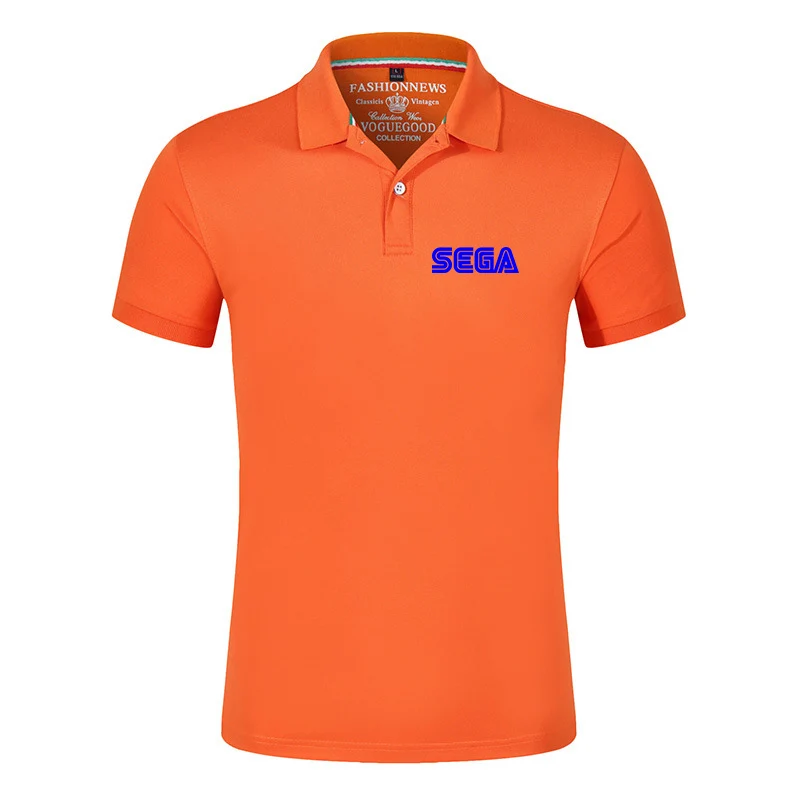 Sega 2023 Summer Trend Leisure POLO T-shirt Men's high-quality business lapel short-sleeved shirt