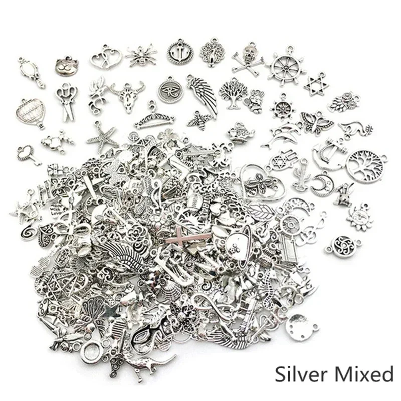 30/100 Stück DIY Mixed Cartoon Tier Baum Emaille Charms Perlen für Schmuckherstellung Diy Anhänger Halskette Armband Mithelfer – Detail 9