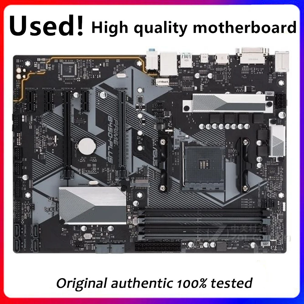 Per Asus Prime B450-Plus Presa Della Scheda Madre Am4 Ddr4 Per Amd B450M B450 Scheda Madre Desktop Originale Scheda Madre Usata