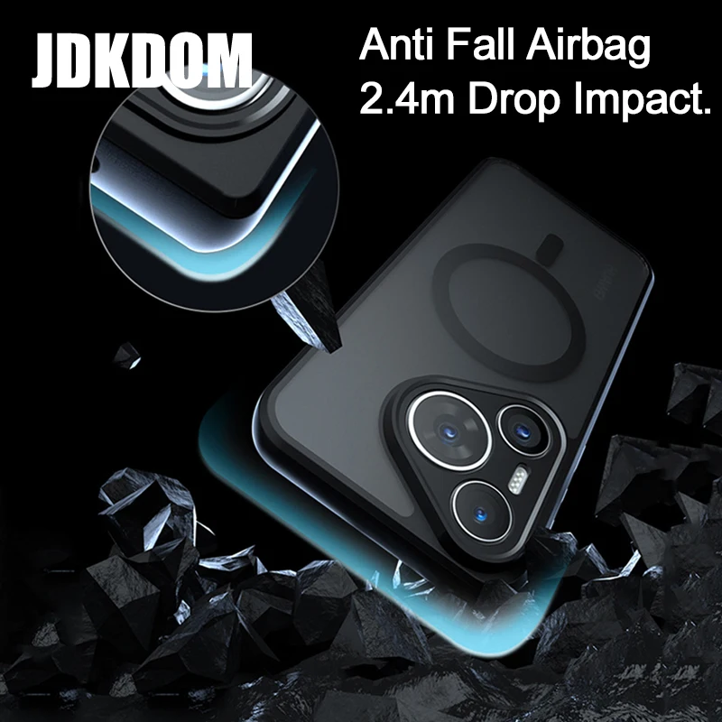 Magnetic Matte Shockproof Armor Case - Durable Protective Cover by JDKDOM