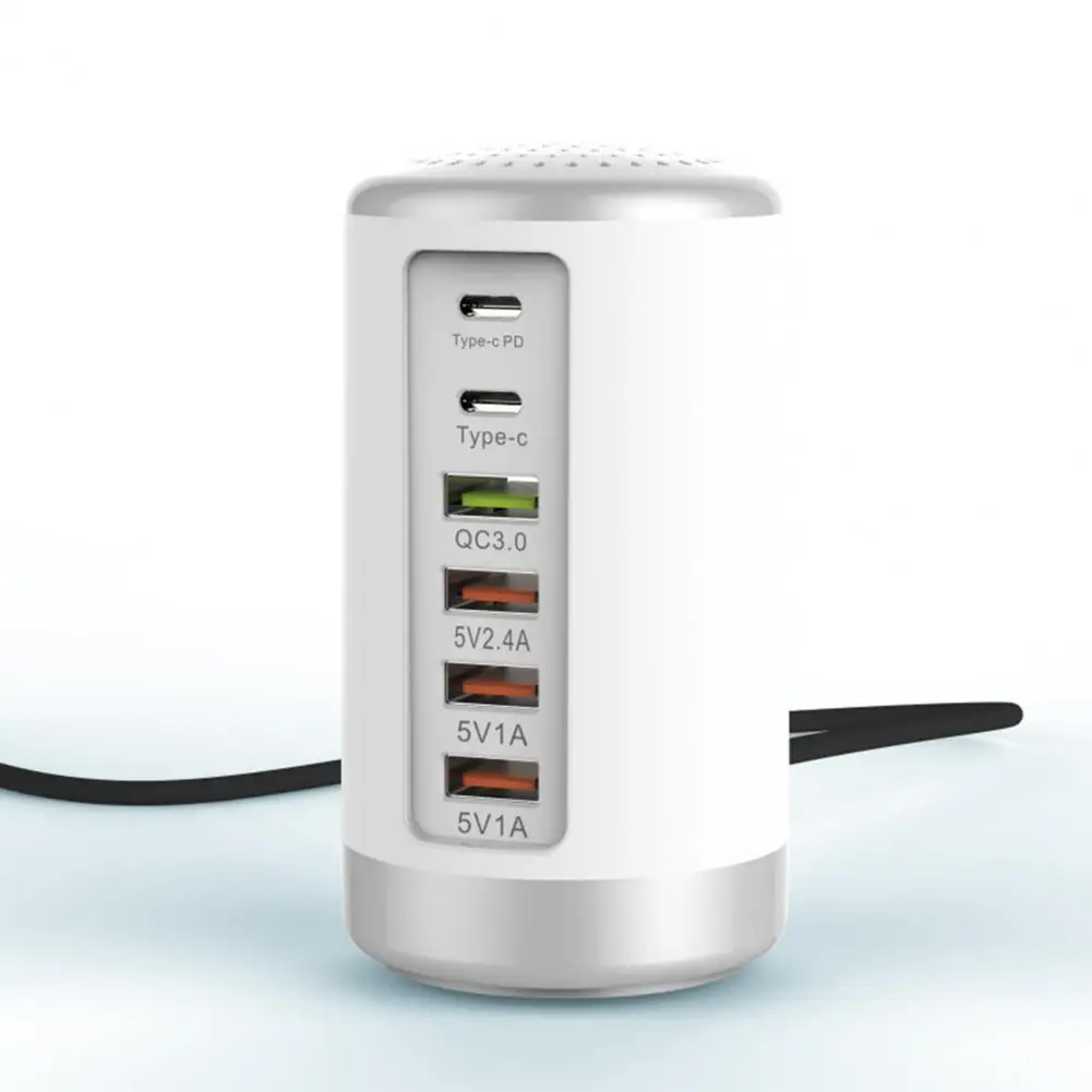 

Usb Charging Station Compact Charging Station Efficient 6-port Usb Charging Station Organize Power Multiple Devices for Office