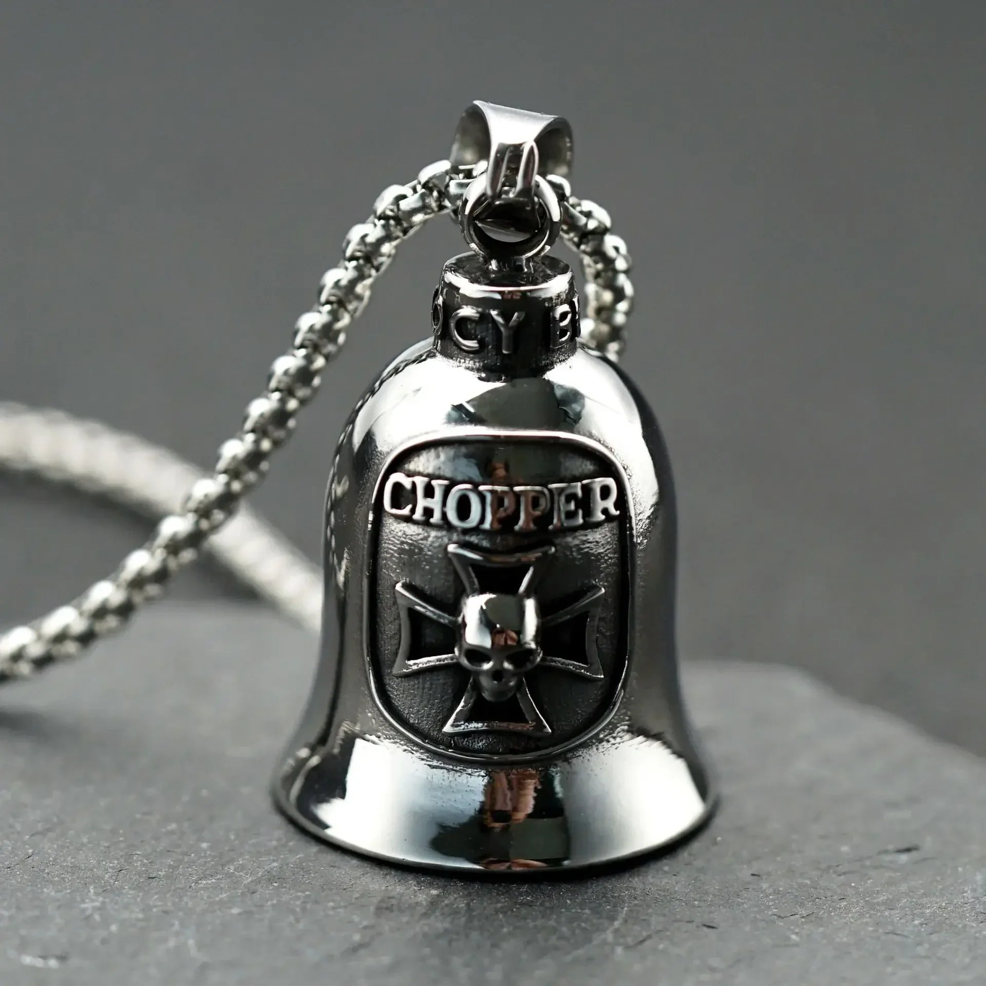 Lion King Pendant and Keychain with Uniquely Carved Bell - Retro Design