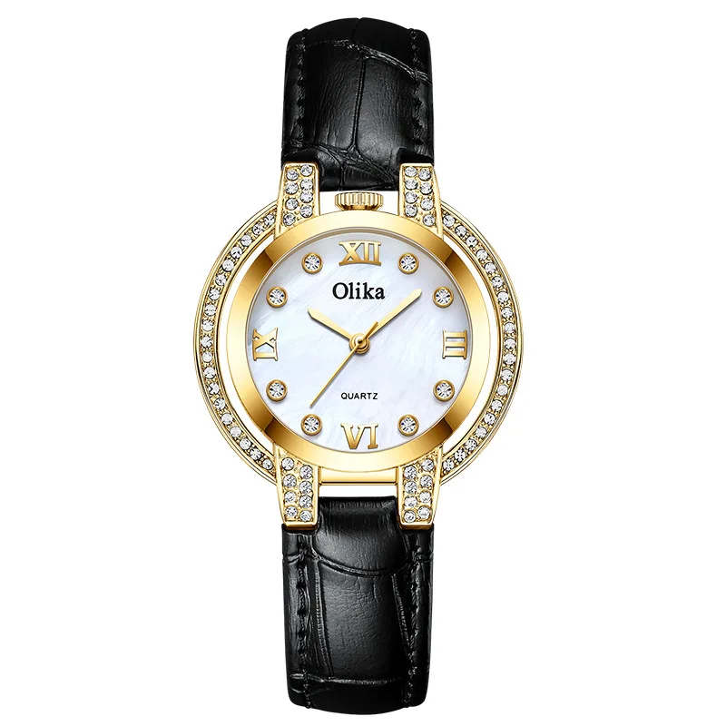 OLIKA Diamond Women Watches Gold Watch Ladies Wristwatch Luxury Rhinestone Watches Female Clock Feminino Gift Reloj Mujer