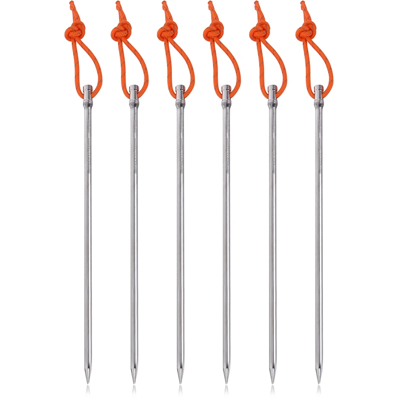 Piquets de tente en aluminium durables pour accessoires de camping - Chine Des piquets de tente d'aluminium et pieu prix
