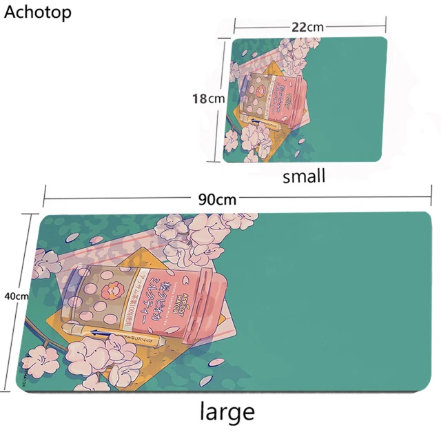 Pink Anime Mouse Pad Gamer Cute Kawaii XXL Gaming Mousepad Rubber Otaku Locking Edge 900X400MM Laptop Notebook Keyboard Desk Mat CN00263 CUTE (11)