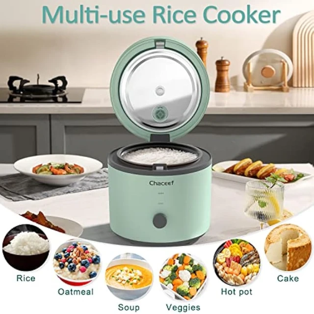 1.5-Cup Portable Mini Rice Cooker (3-Cup Cooked)