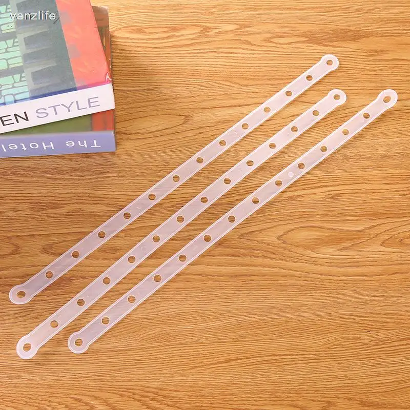 10pcs/vanzlife Creative hangers article link chain transparent clothe hanger pimp article plastic hanger connection bar 2