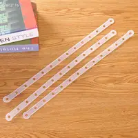 10pcs/vanzlife Creative hangers article link chain transparent clothe hanger pimp article plastic hanger connection bar 2