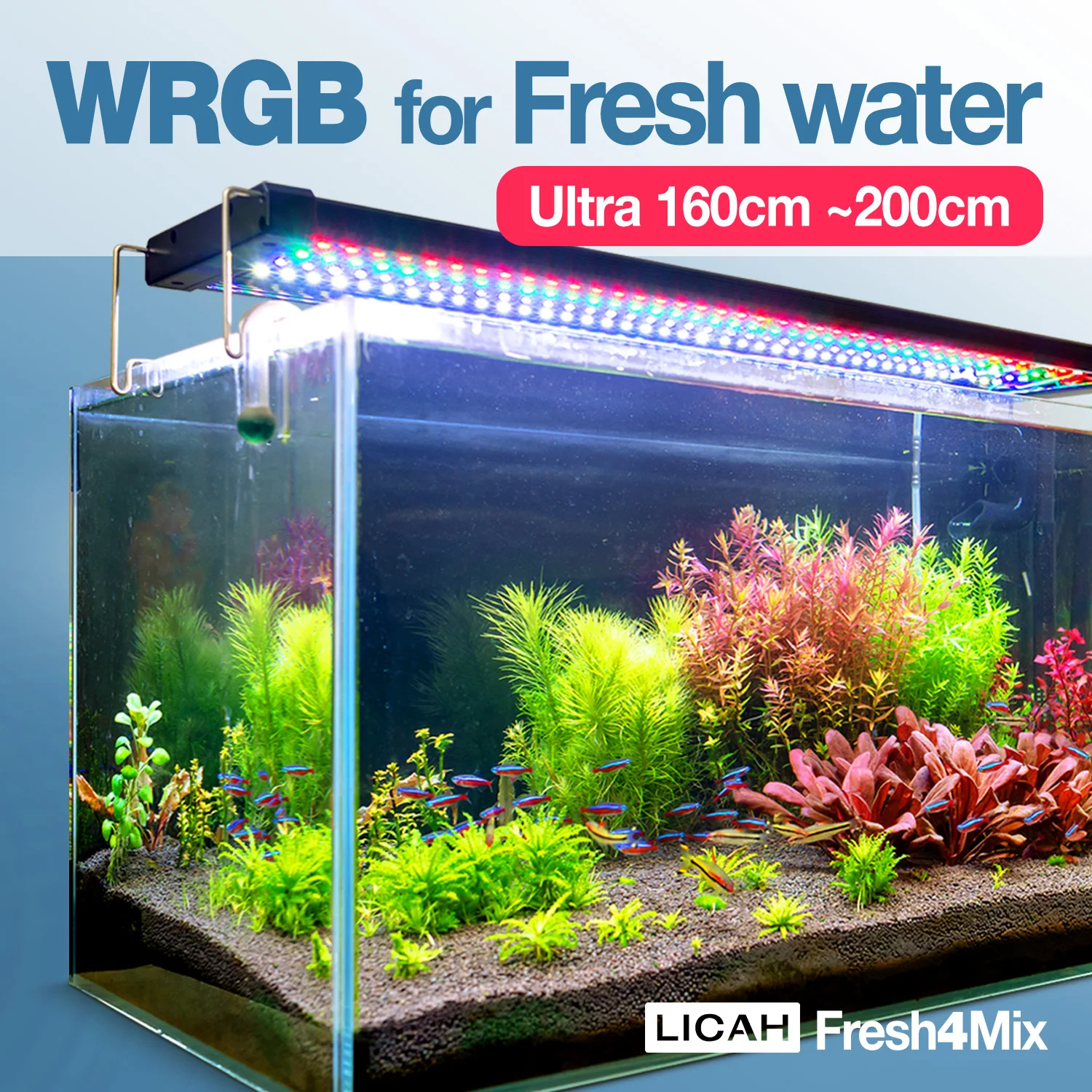 

LICAH WRGB Light for Aquatic Plants / Fresh Water / 160~210cm Free shipping