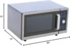 Microwave with Dial Control, 1 Cubic Feet Interior, Stainless Steel, 1000 Watts, UL and NSF Approved 5