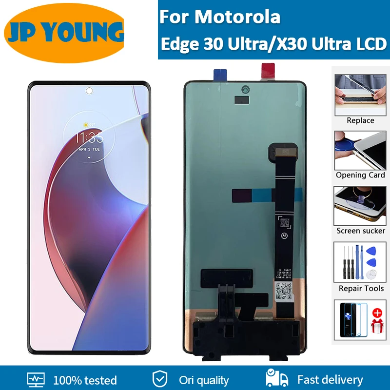 6.67 "Originale Per Motorola Edge 30 Ultra X30 Ultra Display Lcd Xt-2201 Touch Screen Digitizer Assembly Sostituzione Per Edge X