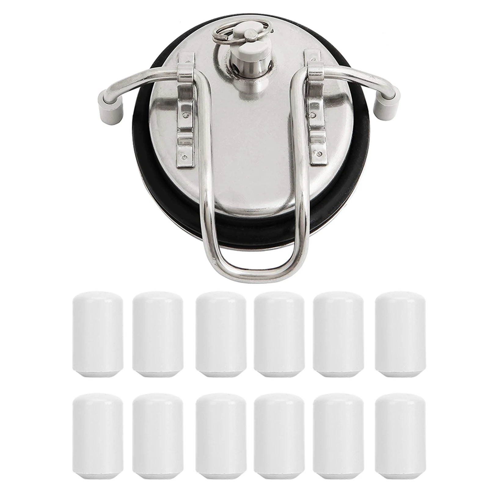 Plastic Beer Keg Lid Feet Replacement 12PCS for Homebrew Beer Keg Parts Kegging Hardware Tool