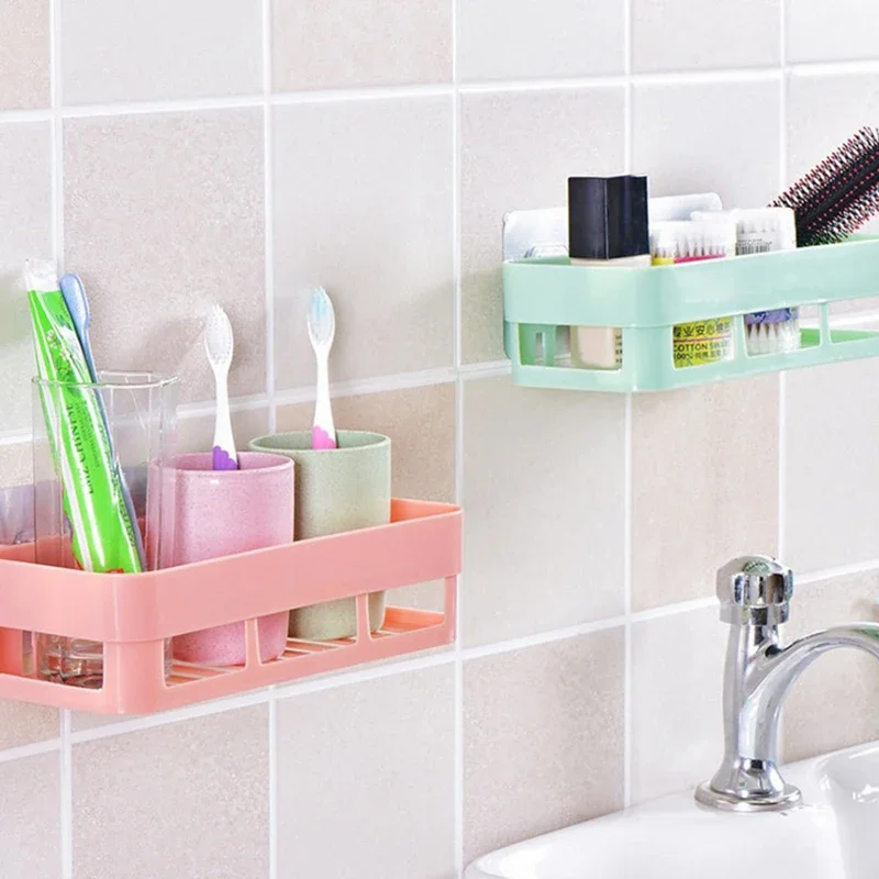 Multifunction Shelf Sponge Drain Rack Bathroom Storage Suction Holder Kitchen Organizer Sink Kitchen Accessories Bath Baskets 3
