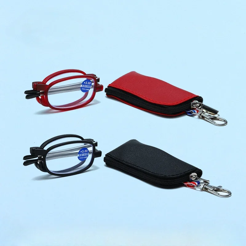 

Anti-Blue-Light Old Glossy Goggles PC Frame High Definition Goggles Foldable Portable with Zipper Bag Old Glossy Goggles