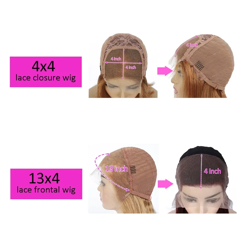 13x4 Lace Frontal Human Hair Wigs Honey Blonde Brazilian Straight Lace Closure Wig Remy Hair Lace Wigs For Women IJOY