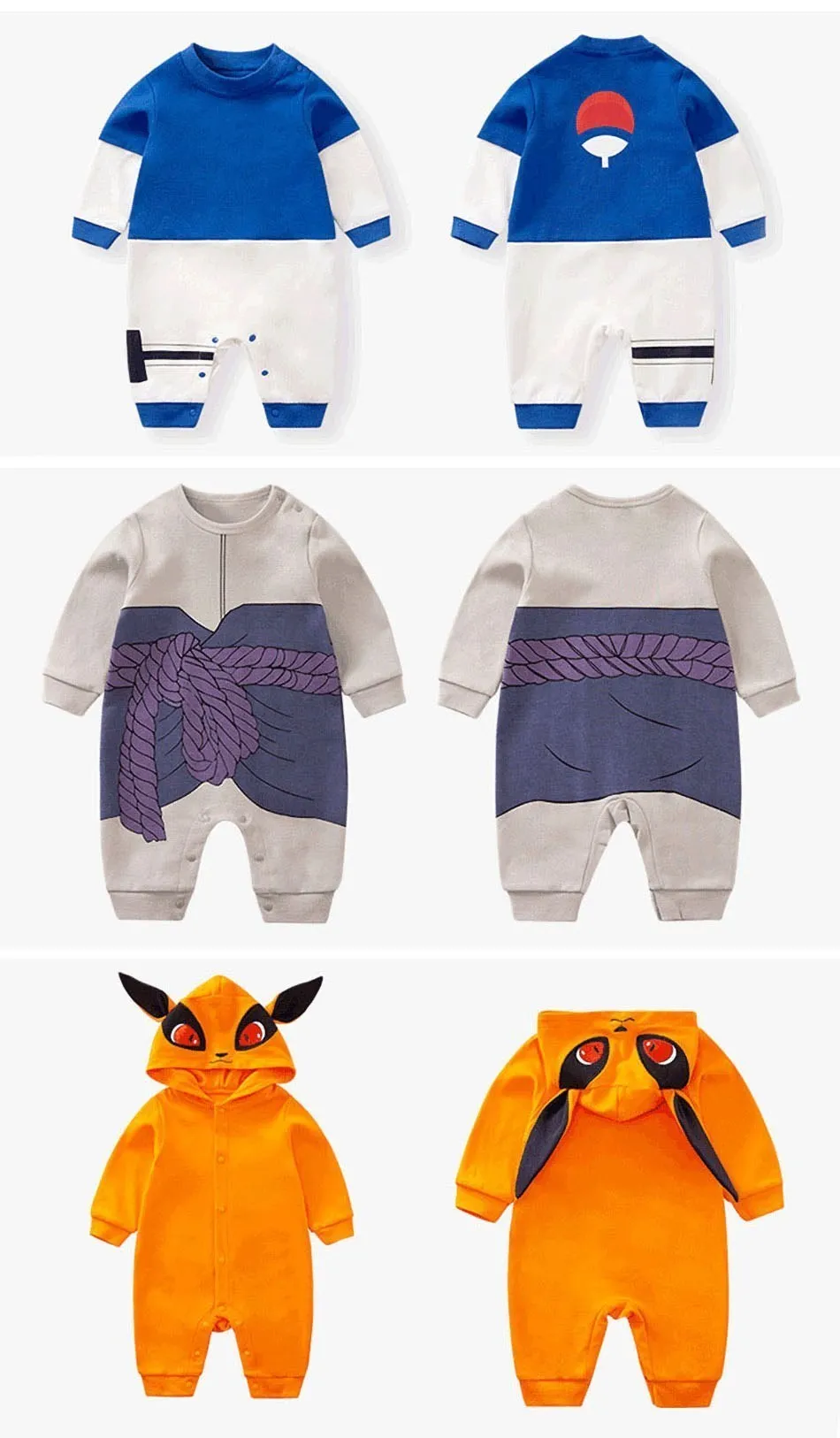 0-18 Months Anime Baby Rompers Newborn Cosplay Costume Infant Akatsuki Nezuko Tanjirou Cotton Clothes Boys Girls Kids Outfit