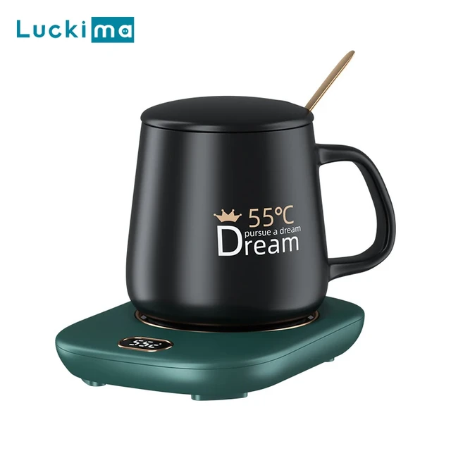 2 In 1 Cup Cooler Quick Coffee Mug Warmer Auto Cup Drink Holder Digital  Display Adjustment Timing Heater for Coffee Milk Tea