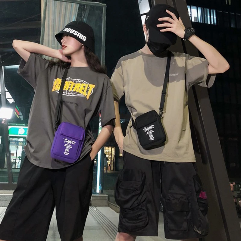 Canvas Bag Youda Men Sling Bag Mini Crossbody Bag Fashion Women Small Shoulder Bags Boy Canvas Messenger Simple Solid Color Couple