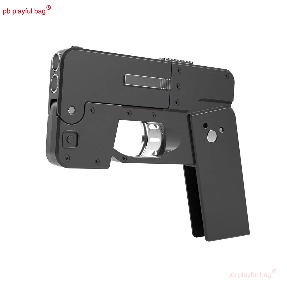 Outdoor Sports Folding Toy Gun Simulated Mobile Phone Model Soft Bullet Launcher Adult Leisure CS Games Toy Accessories QG490 4
