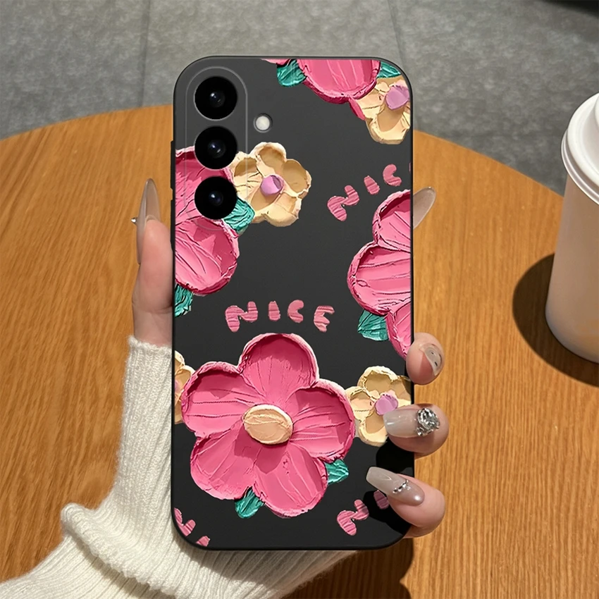 Abstract Art Pattern Soft Matte Silicone Phone Case - High-Quality Bumper Shell