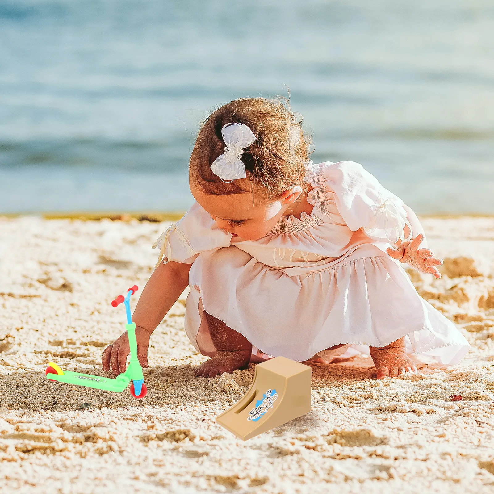 1세트 핑거 스케이트보드 미니 핑거 바이크 스쿠터 램프 다기능 스트레스 해소 ..