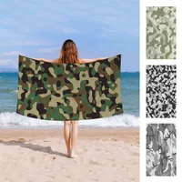 Camouflage Pattern Camo military Army Towel Microfiber Beach Towel Absorbent Quick dry Soft Yoga Swimming Resort Mountain  Towel 2