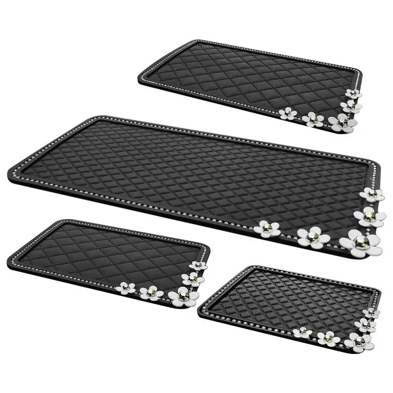 

Non Slip Mat For Phone In Dashboard Cars Rhinestone Non Slip Mat Gadget Non-slip Sticky Panel Mat Auto Fixate Auto Stuffs