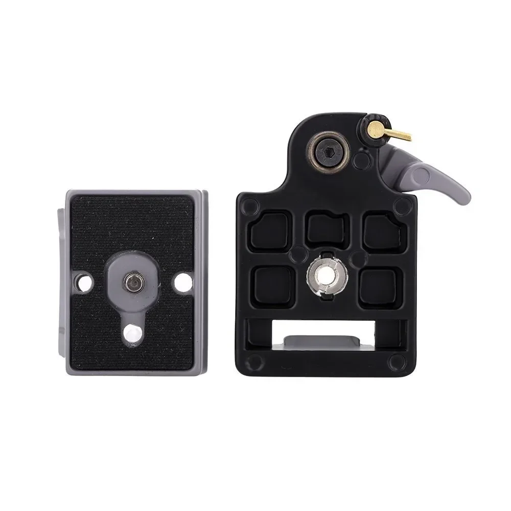 1/4in Camera Quick Mount Seat Assembly Metal Tripod Heads Mount Adapter with Manfrotto 200PL-14 Compat Plate Tripod Accessories for Camera Head Adapter Quick Release Connector Mount