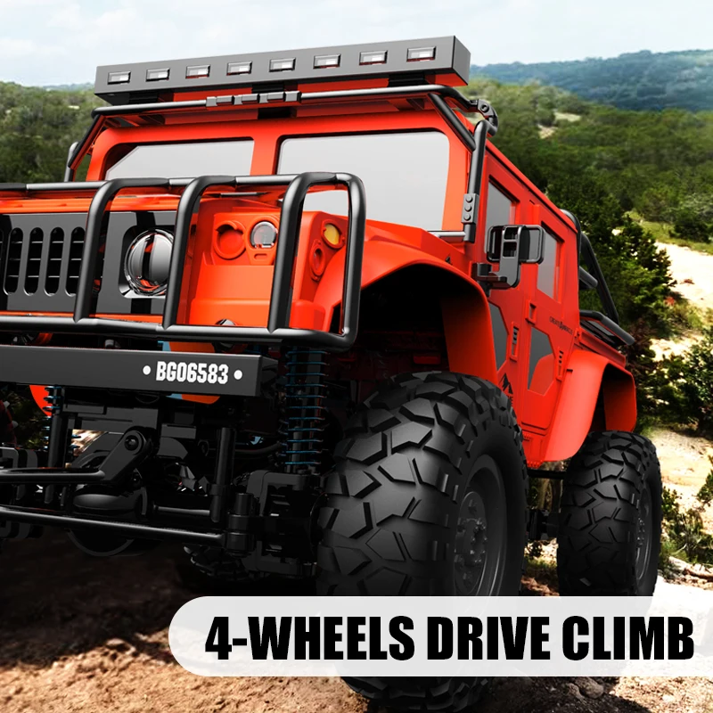 JJRC Q121 1:12 size RC car simulation Hummer truck RC CAR 4WD mountain climbing off-road high-speed car model children's toys 6
