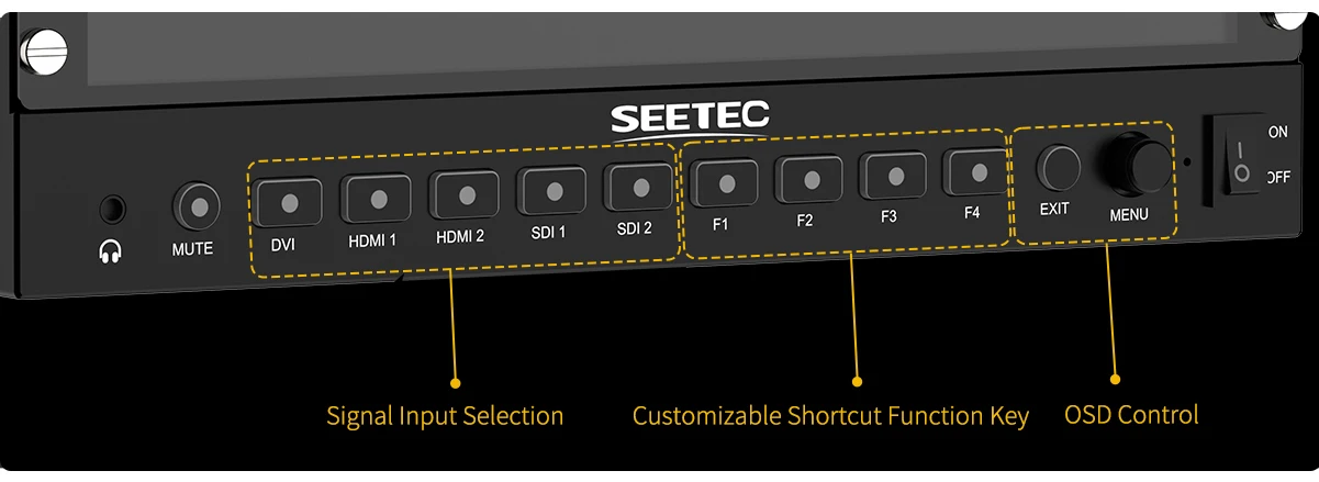 P133 PRO Broadcast Monitor 13.3in 1000nit Daylight Viewable 3G-SDI 4K 60Hz Scree