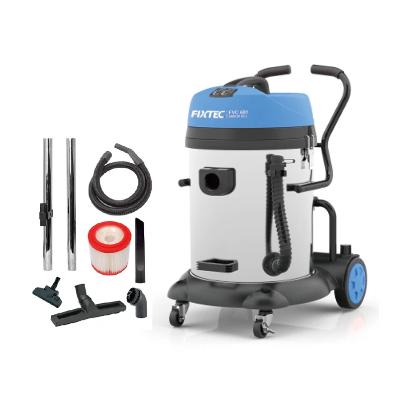 

Промышленный ручной пылесос FIXTEC 60L с фильтром HEPA