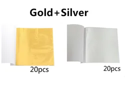 Premium Shiny Gold Leaf Sheets for Gilding and Crafts - 8x8cm (DEEP BLUE)