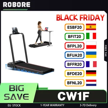 Tappetino da passeggio ROBORE CW1F con inclinazione del 9%, capacità 136 kg, 12 km/h, motore brushless da 2,5 HP, tapis roulant pieghevole sotto la scrivania, casa, ufficio