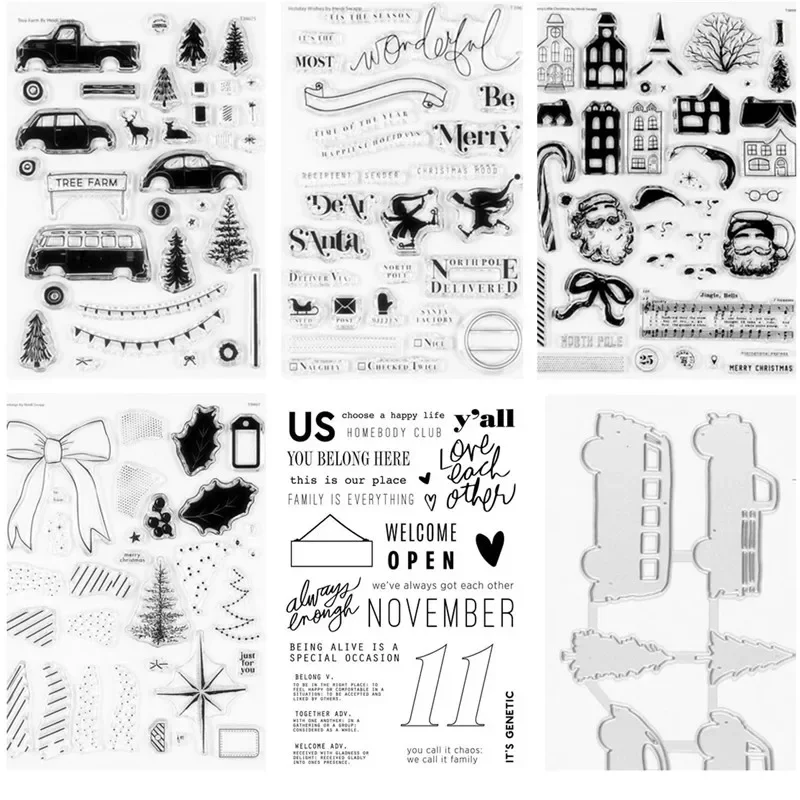 Timbro Trasparente Per Scrapbooking Welcome To Joyful - Foglio 11x16 Cm Per Biglietti E Decorazioni Creative