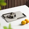 Leather Metal Decorative Tray Rectangular Coffee Table Storage Trays Living Room Light Luxury Ornaments Home Entry Organizer 1